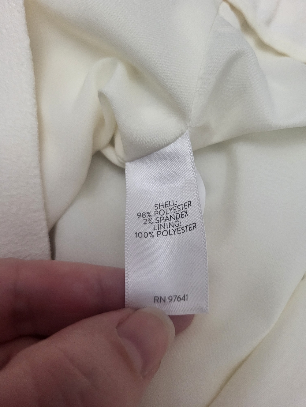 J. Jill Wide Leg Trousers Ivory Double Knit Crepe Size 12 Tall - Picture 8 of 10